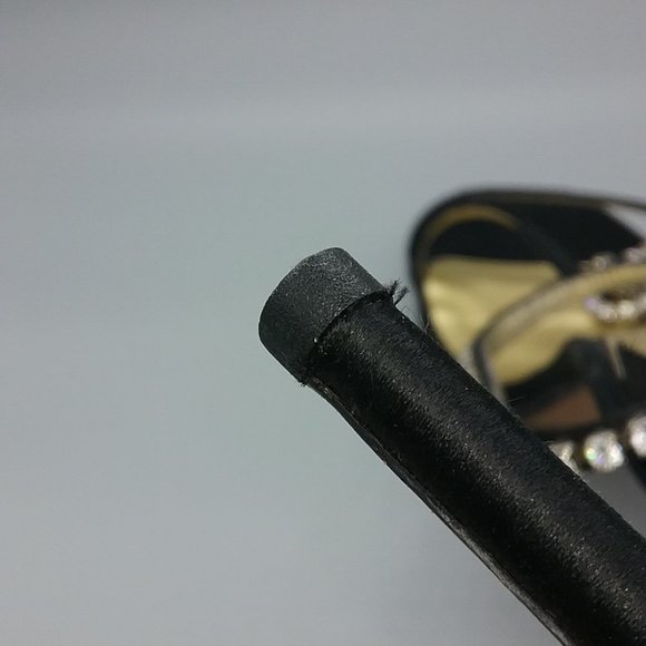 Claudio Merazzi Vintage Satin/Crystal Platform  Heels - Picture 9 of 13